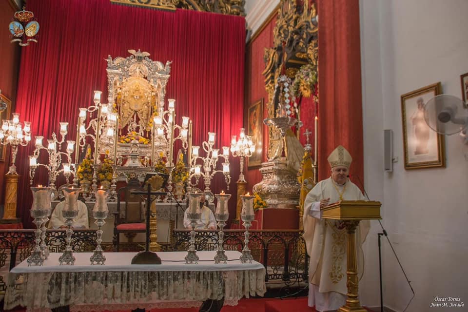 SR. OBISPO PRESIDE LA EUCARISTÍA DE LA HDAD DEL ROCÍO DE SANLÚCAR DE BARRAMEDA