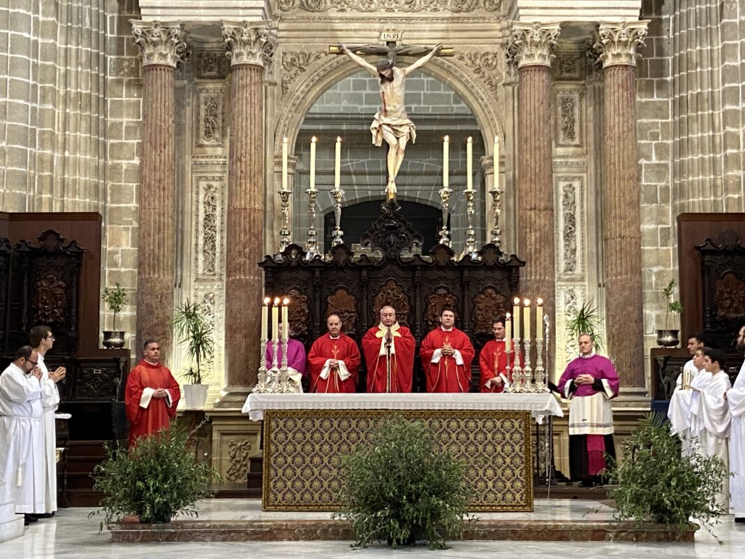 El primer templo de la Diócesis vive la celebración del Domingo de Ramos