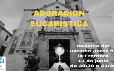 La Renovación Carismática de Asidonia-Jerez celebra una Adoración Eucarística el jueves en la Basílica del Carmen