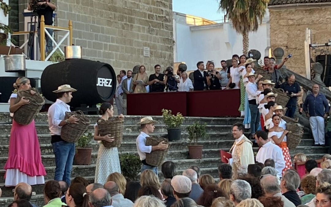 Asidonia-Jerez presente en el tradicional acto de la Pisa de la Uva