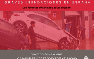 Cáritas activa una campaña de emergencia ante las graves inundaciones en España