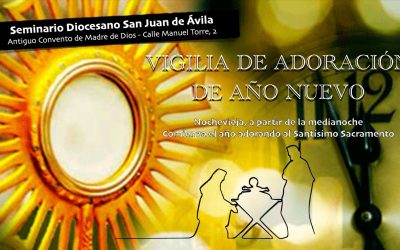 Vigilia de Adoración de año nuevo en el Seminario Diocesano